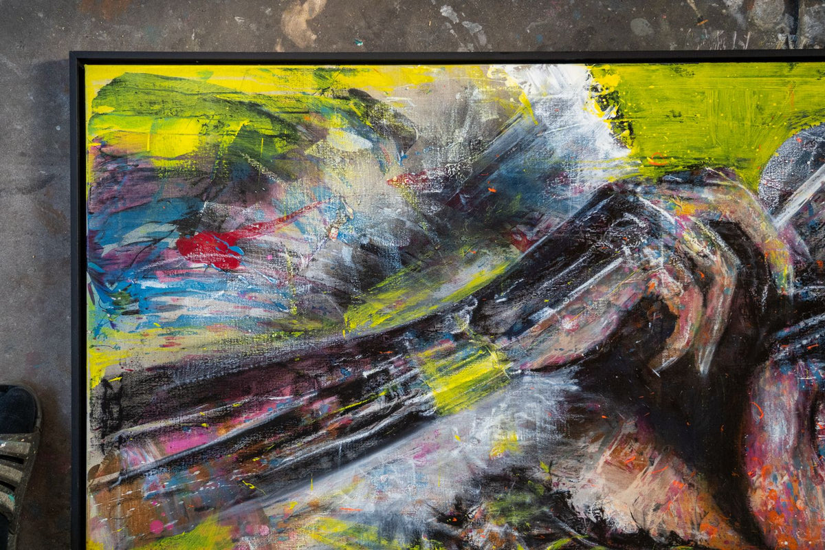 „Singularity“ Model IV - 150 x 110 cm mit Schattenfugenrahmen - LEASING