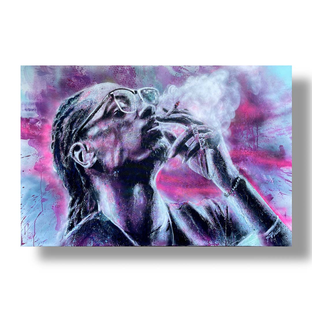 Smoke Dog - 150 x 100 cm